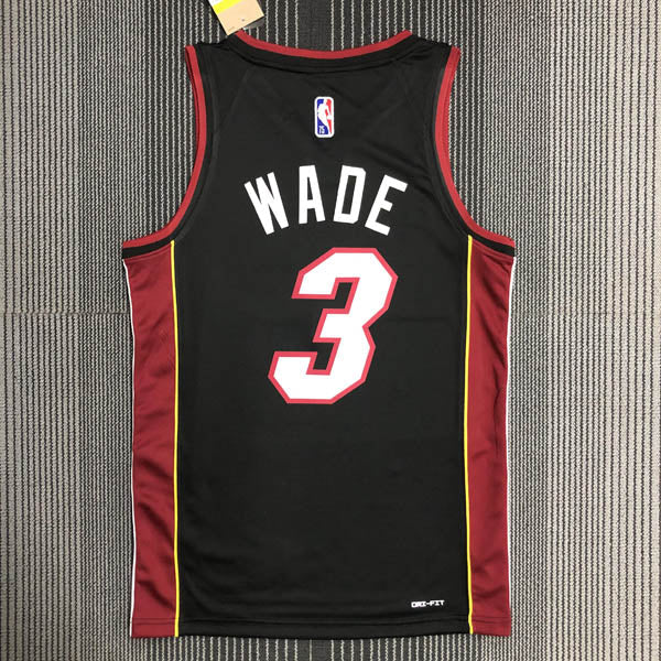 Regata  Miami Heat Icon Edição 75 anos Dwayne Wade Preta