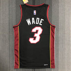 Regata  Miami Heat Icon Edição 75 anos Dwayne Wade Preta