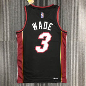 Regata  Miami Heat Icon Edição 75 anos Dwayne Wade Preta