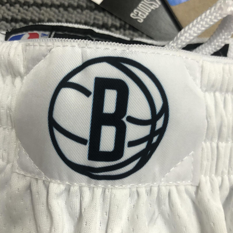 Short  Brooklyn Nets Association Edição 75 anos 21/22 Branco