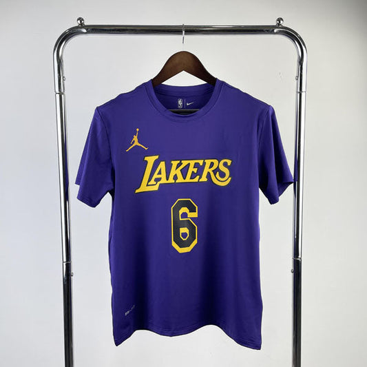 Camiseta  Los Angeles Lakers LeBron James 6 DRI-FIT Roxa