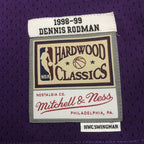 Regata Lakers Retrô Mitchell & Ness 1998/1999 Dennis Rodman Roxa