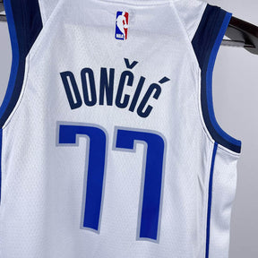 Regata Infantil  Dallas Mavericks Luka Doncic Branca
