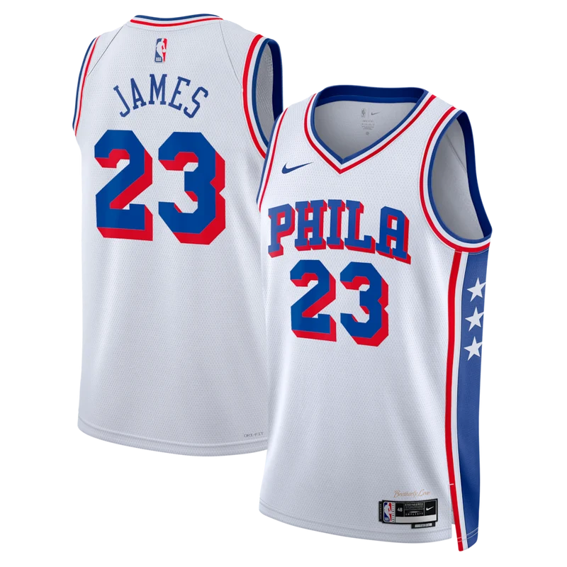 Regata Philadelphia 76ers Association Edition 26/27 Lebron James Branca