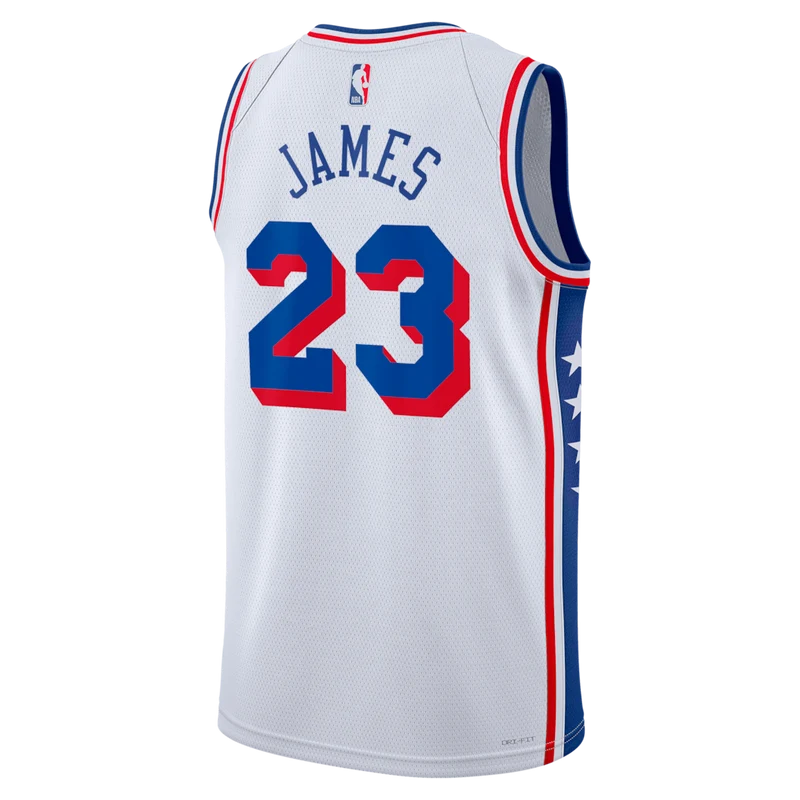 Regata Philadelphia 76ers Association Edition 26/27 Lebron James Branca