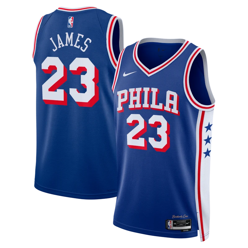 Regata Philadelphia 76ers Icon Edition 26/27 Lebron James Azul