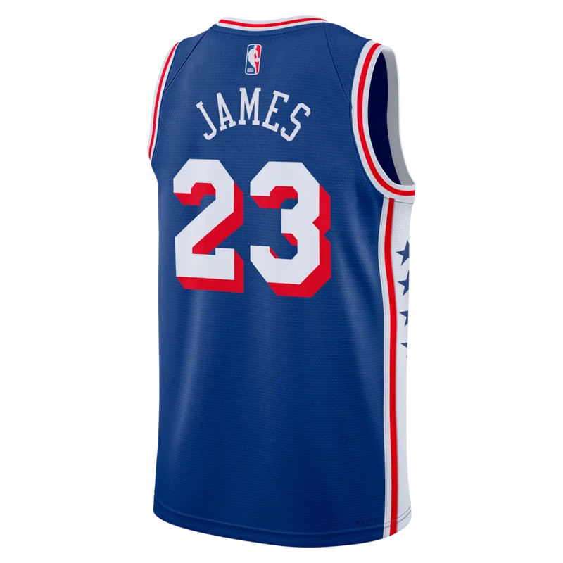 Regata Philadelphia 76ers Icon Edition 26/27 Lebron James Azul