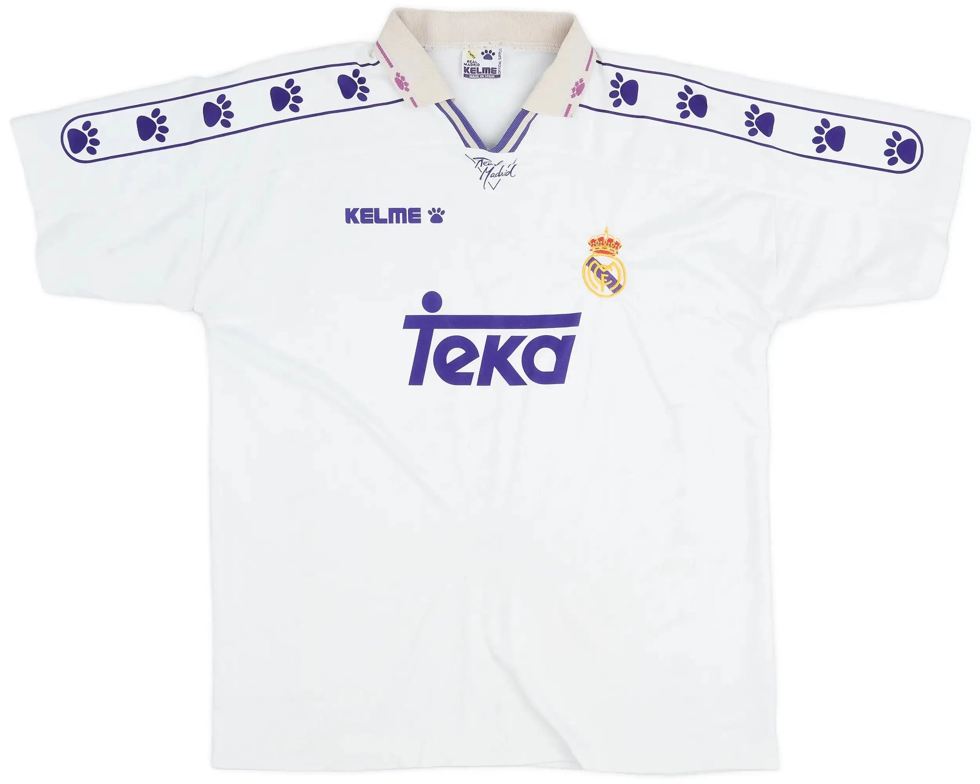 Camisa Real Madrid I 1994/1996 Retrô Branca Masculina