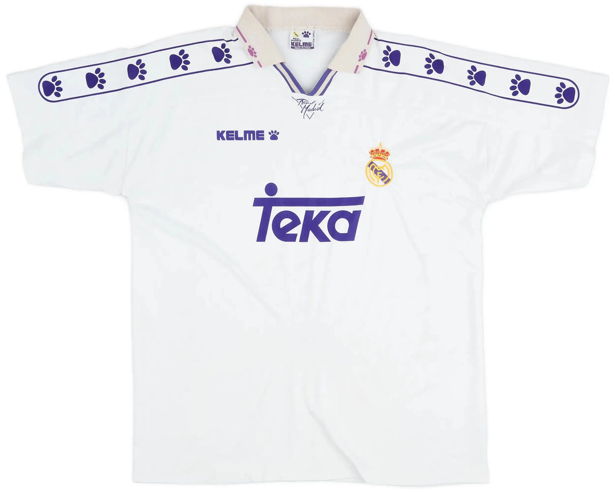 Camisa Real Madrid I 1994/1996 Retrô Branca Masculina