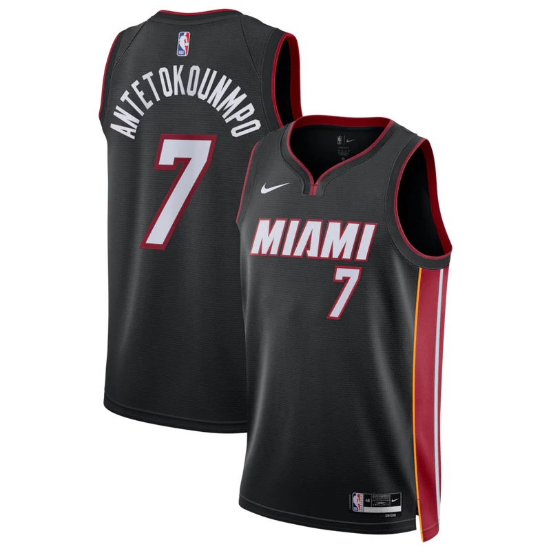 Regata Miami Heat Icon Edition 26/27 Giannis Antetokounmpo Preta