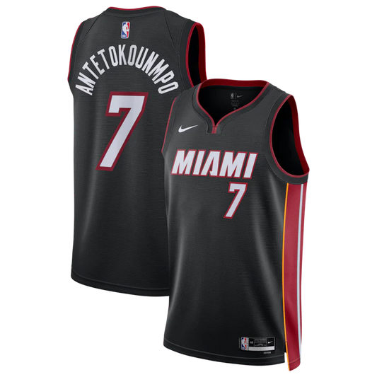 Regata Miami Heat Icon Edition 26/27 Giannis Antetokounmpo Preta