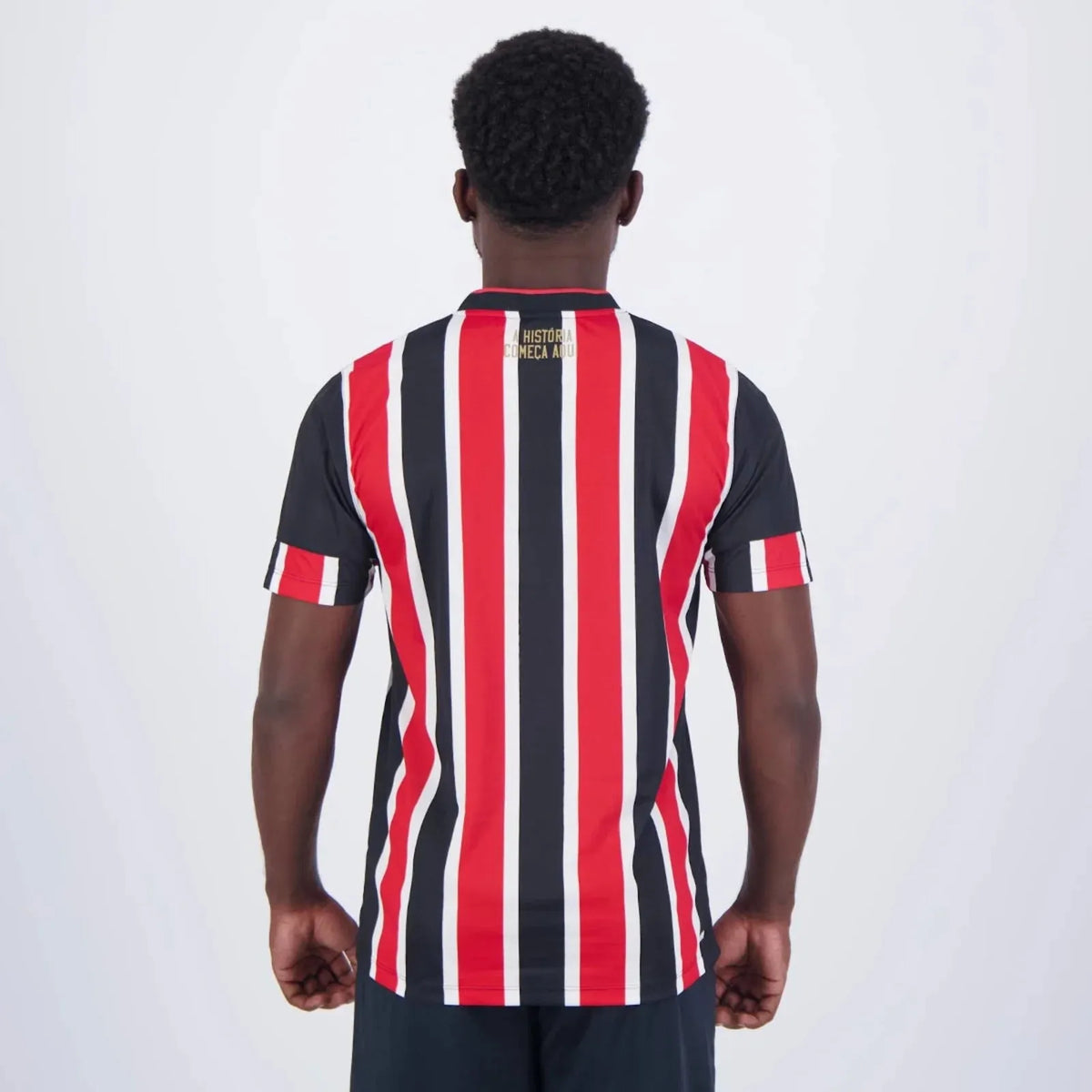 Camisa São Paulo II 24/25 com Patch Campeão Copa do Brasil 2023 Vermelho e Branco Masculina