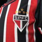 Conjunto Infantil São Paulo II 24/25 Vermelho e Preto