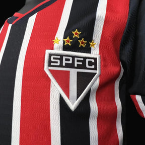 Conjunto Infantil São Paulo II 24/25 Vermelho e Preto