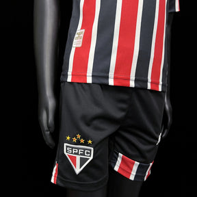 Conjunto Infantil São Paulo II 24/25 Vermelho e Preto