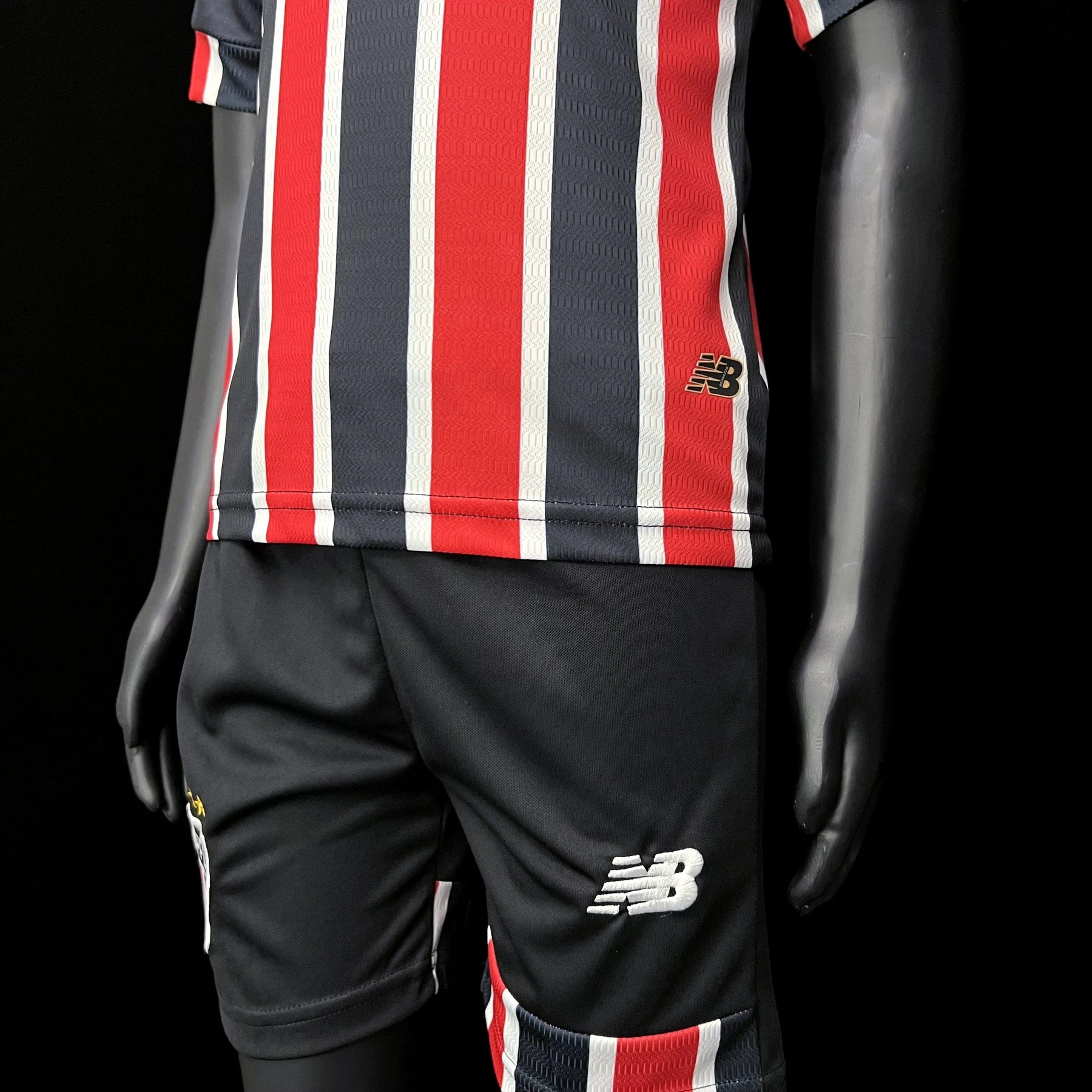 Conjunto Infantil São Paulo II 24/25 Vermelho e Preto