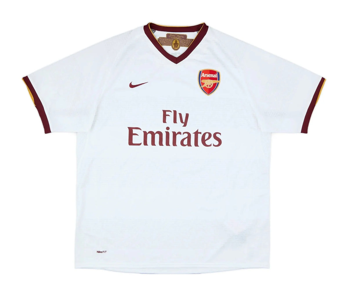 Camisa Arsenal II 2007/2008 Retrô Branca