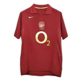 Camisa Arsenal I 2005/2006 Retrô Grená