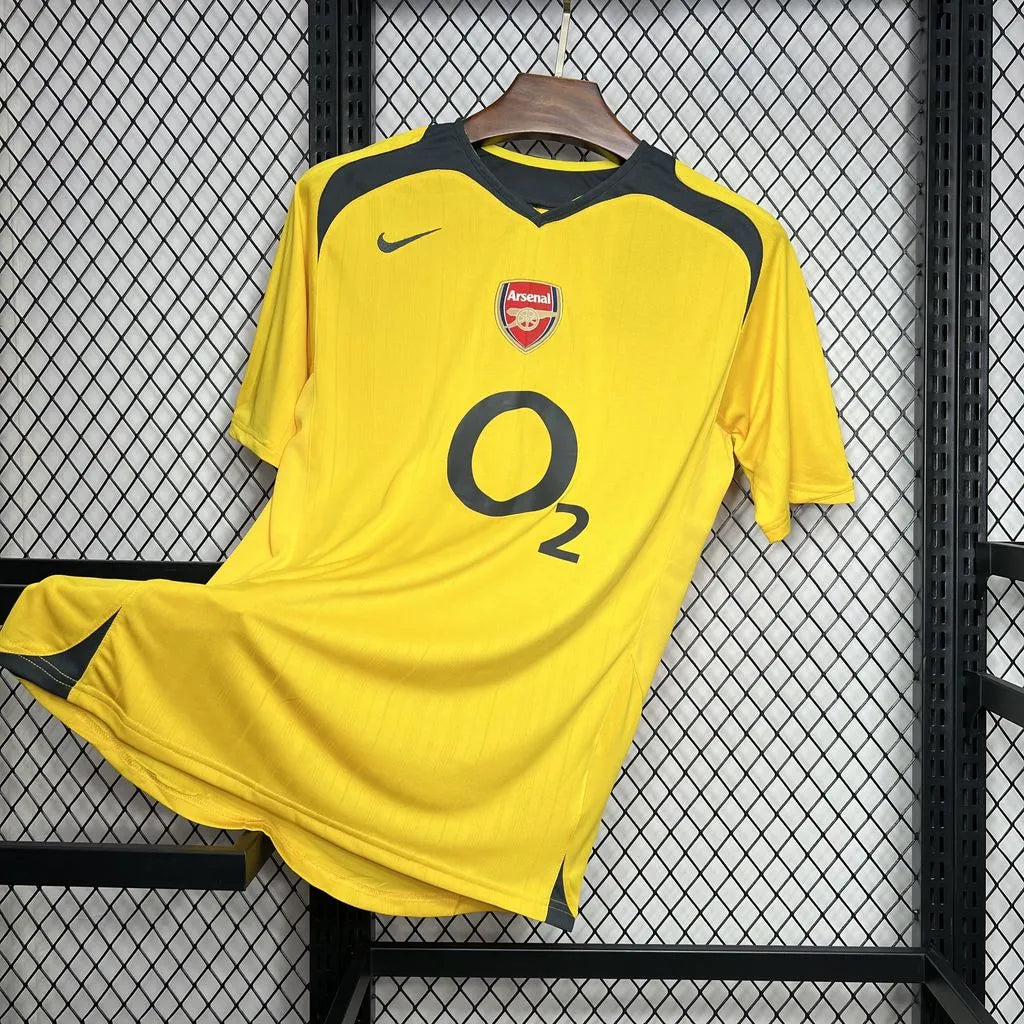 Camisa Arsenal II 2005/2006 Retrô Amarela