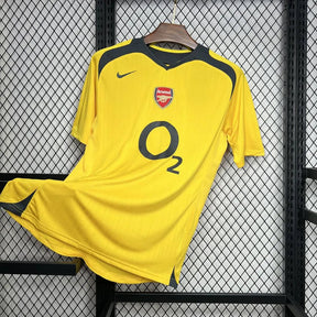 Camisa Arsenal II 2005/2006 Retrô Amarela