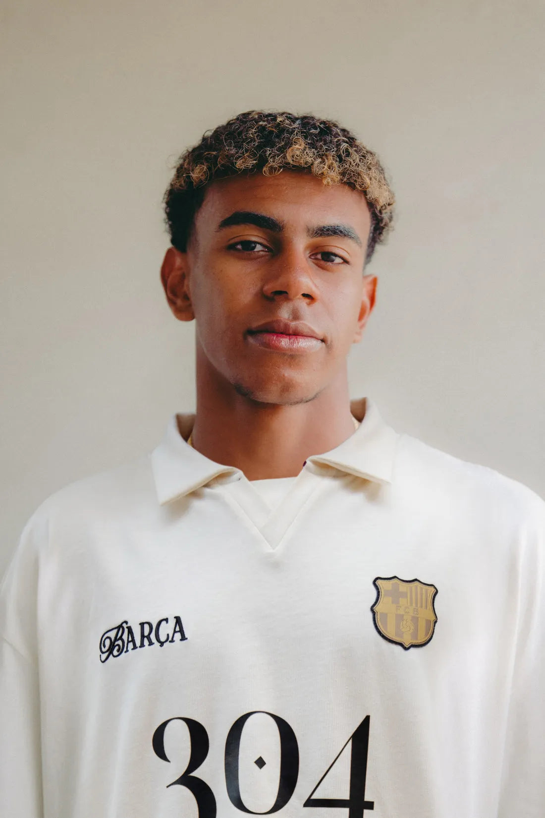 Camisa Barcelona Edição Especial Lamine Yamal 304 Branca
