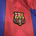 Camisa Barcelona I 1996/1997 Retrô Vermelha/Azul