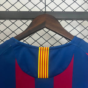 Camisa Barcelona I 2005-2006 Retrô Vermelha/Azul