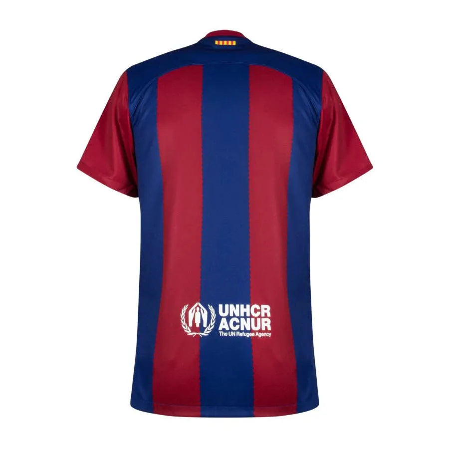 Camisa Barcelona I 23/24 Edição Especial Rolling Stones Vermelha e Azul Masculina