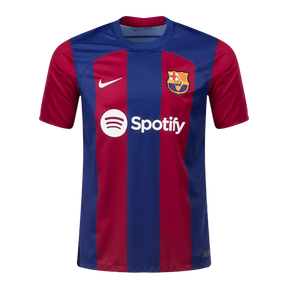 Camisa Barcelona I 23/24 Vermelha e Azul Masculina