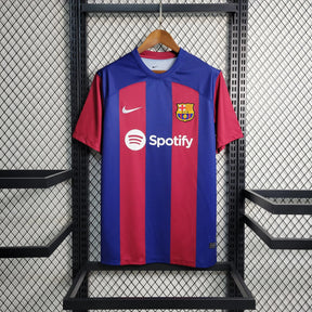 Camisa Barcelona I 23/24 Vermelha e Azul Masculina
