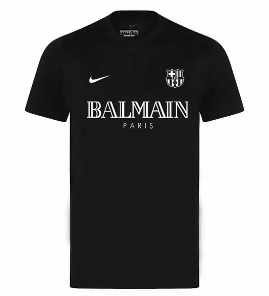 Camisa Barcelona x Balmain Collab Preta Masculina
