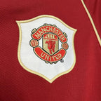 Camisa Manchester United I 2006/2007 Retrô Vermelha Masculina