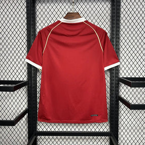 Camisa Manchester United I 2006/2007 Retrô Vermelha Masculina