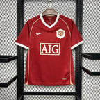 Camisa Manchester United I 2006/2007 Retrô Vermelha Masculina
