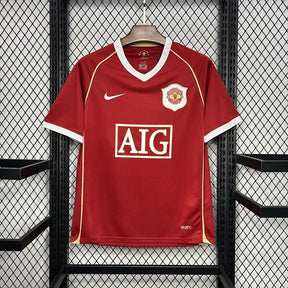 Camisa Manchester United I 2006/2007 Retrô Vermelha Masculina