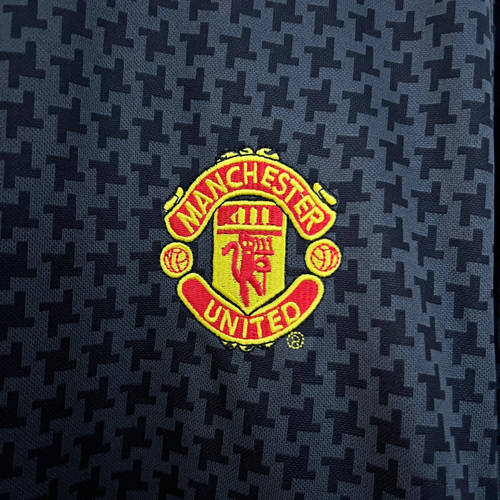 Camisa Manchester United II 2003-2004 Retrô Preta Masculina