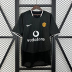 Camisa Manchester United II 2003-2004 Retrô Preta Masculina