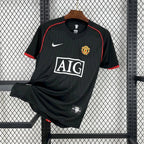 Camisa Manchester United III 2007/2008 Retrô Preta Masculina