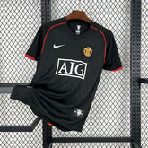 Camisa Manchester United III 2007/2008 Retrô Preta Masculina