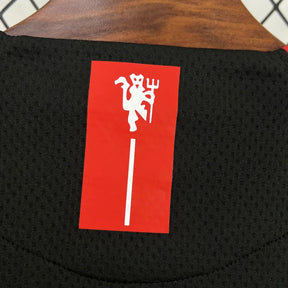 Camisa Manchester United III 2007/2008 Retrô Preta Masculina