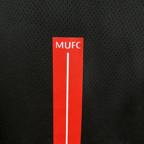 Camisa Manchester United III 2007/2008 Retrô Preta Masculina