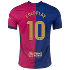 Camisa Barcelona Edição Especial Coldplay Vermelha e Azul (Versão Jogador)