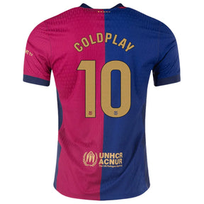 Camisa Barcelona Edição Especial Coldplay Vermelha e Azul (Versão Jogador)