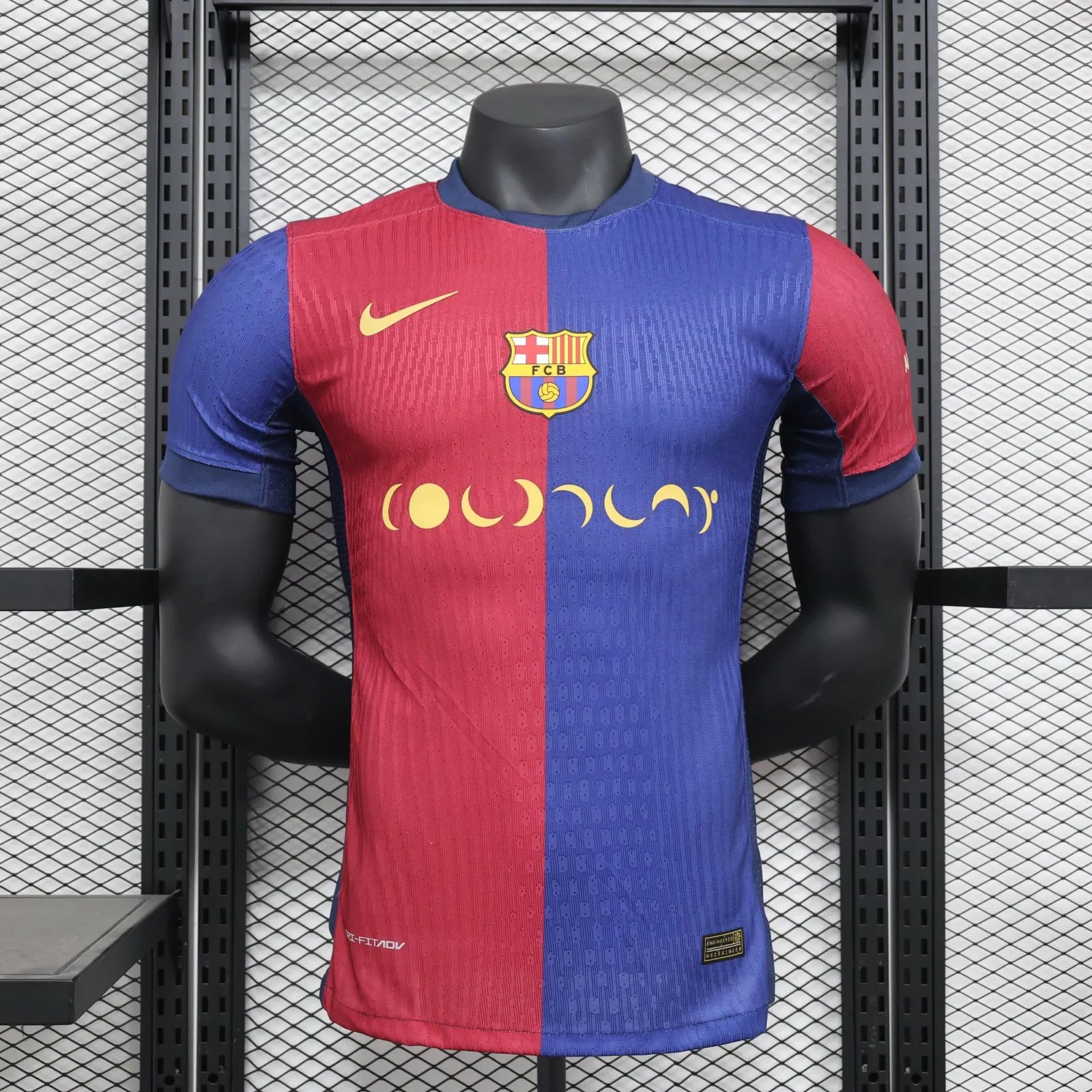 Camisa Barcelona Edição Especial Coldplay Vermelha e Azul (Versão Jogador)