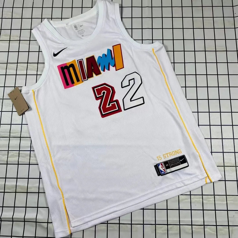 Regata Miami Heat City Edition 22/23 Jimmy Butler Branca