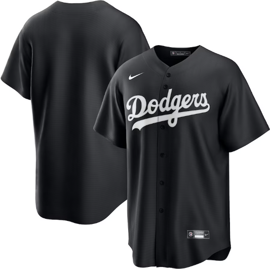 Camisa MLB Los Angeles Dodgers Preta Torcedor