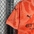 Camisa Manchester City Goleiro 24/25 Laranja Masculina