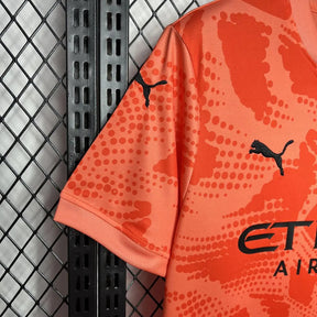 Camisa Manchester City Goleiro 24/25 Laranja Masculina