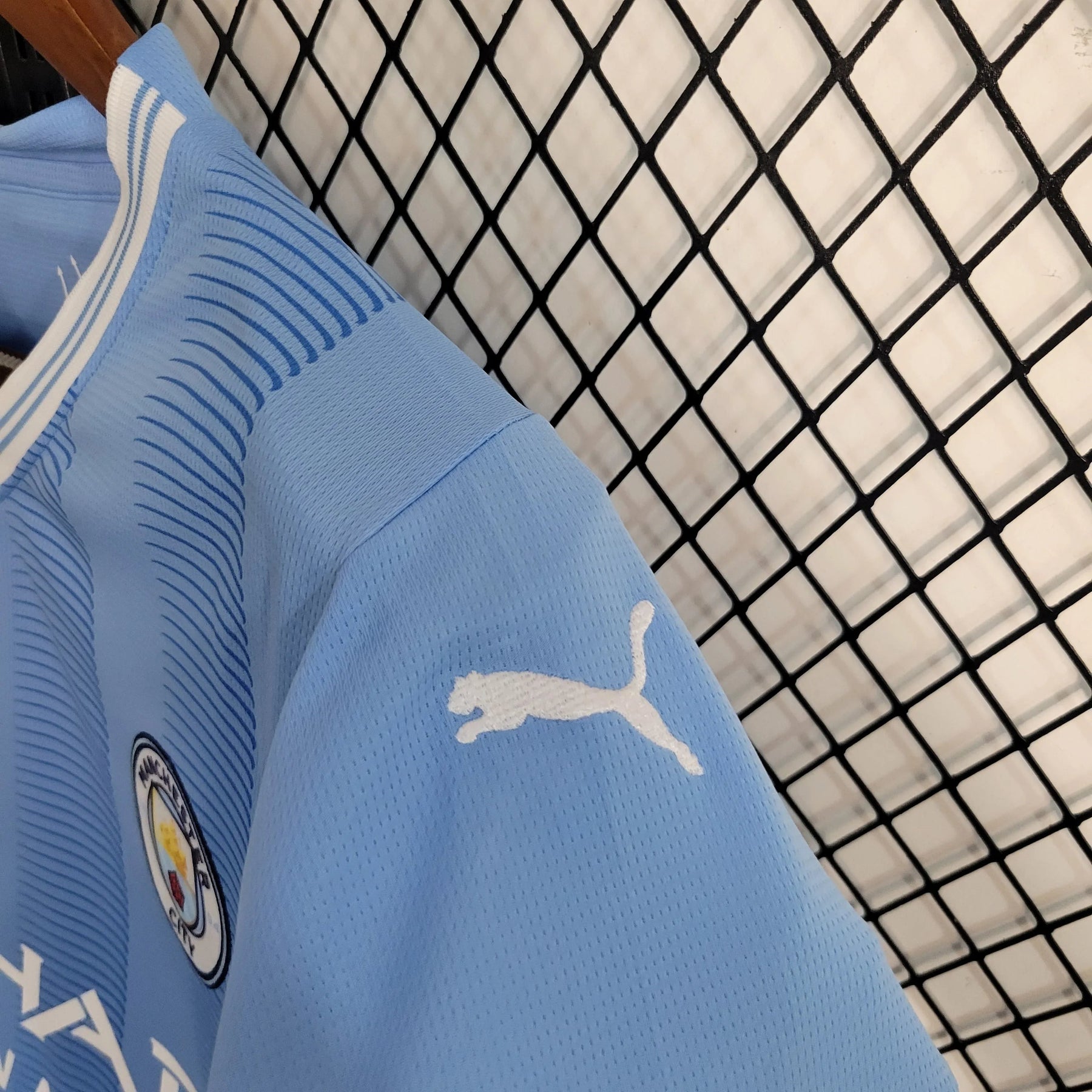 Camisa Manchester City I 23/24 Azul Masculina