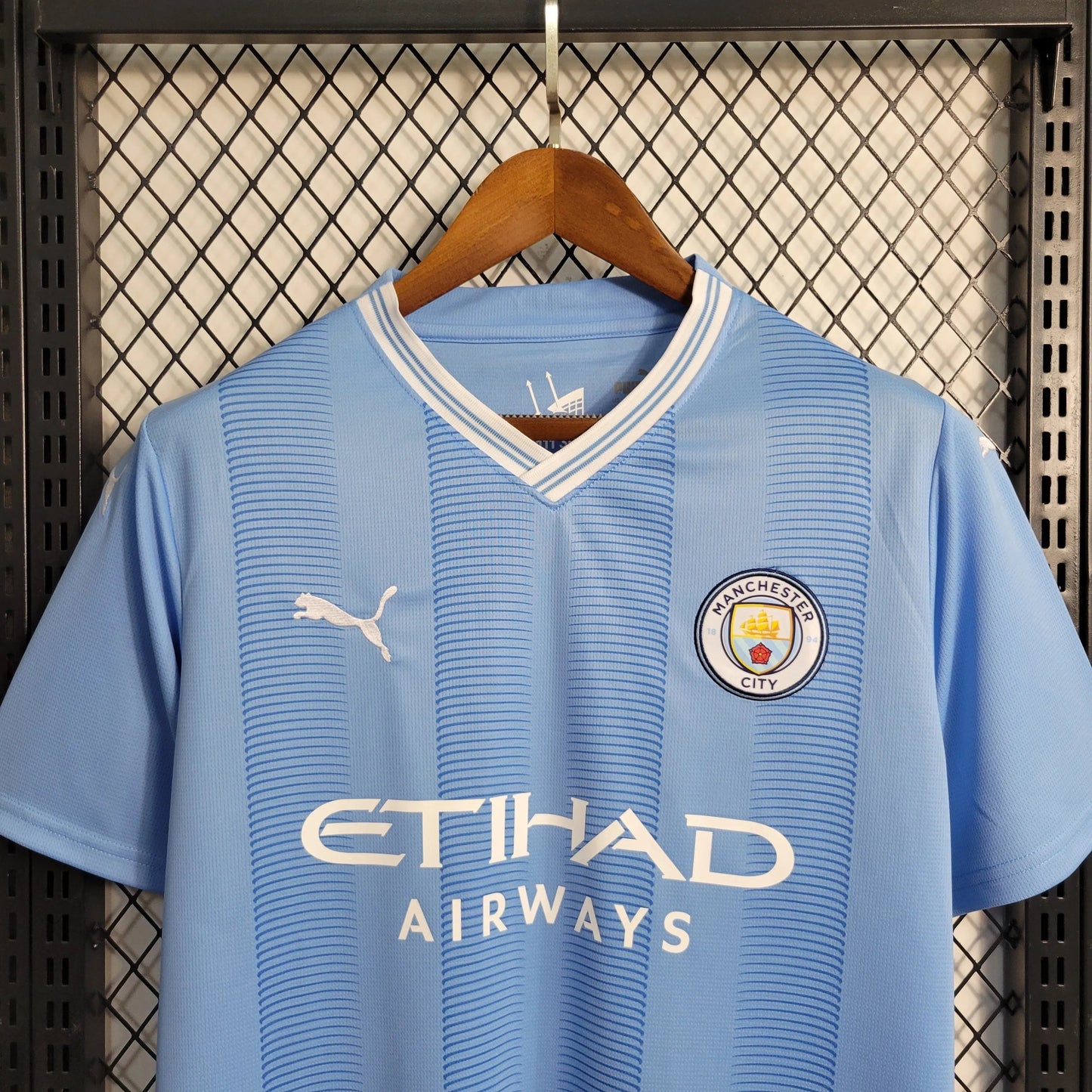 Camisa Manchester City I 23/24 Azul Masculina